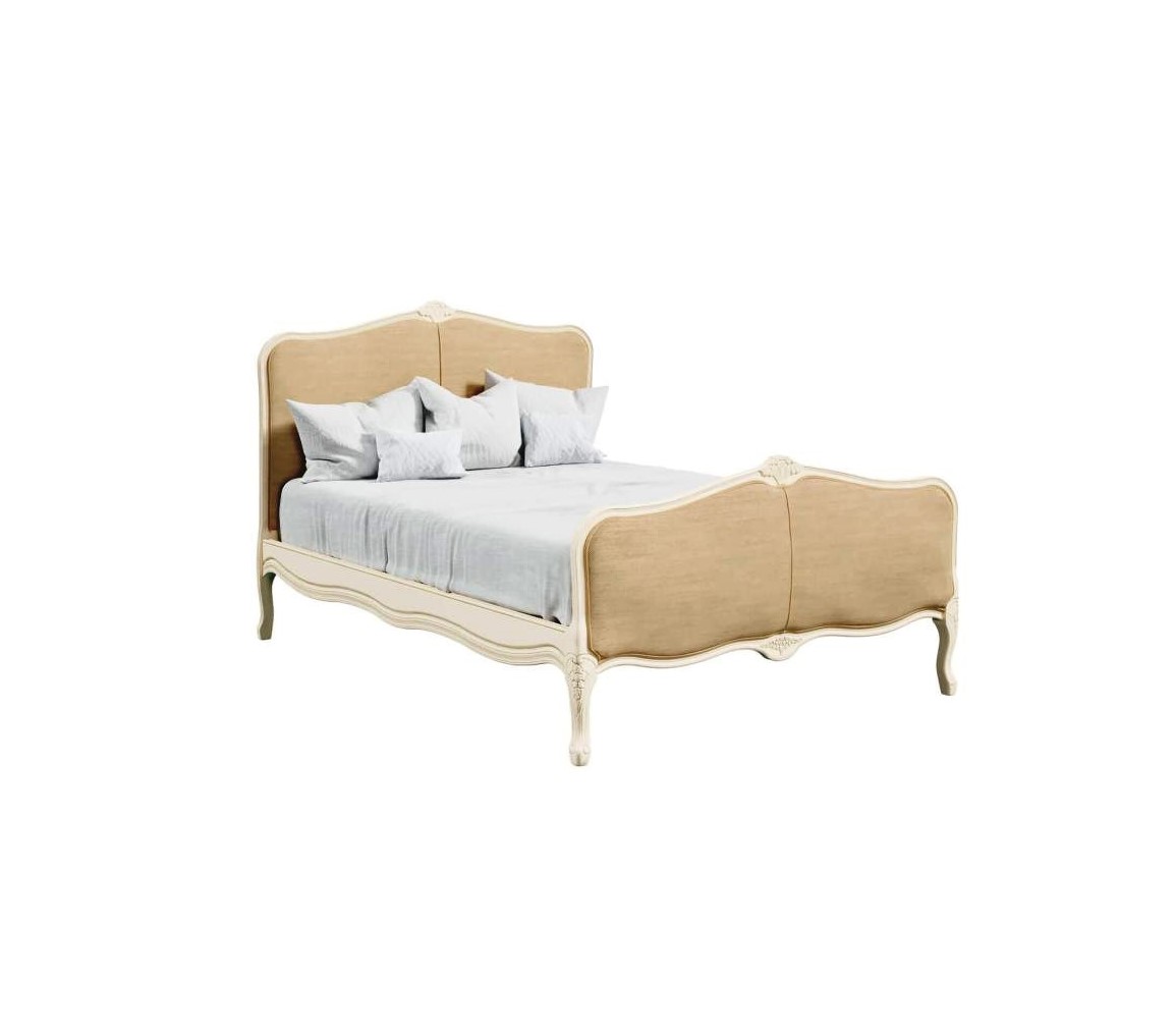 Ліжко PROVENCALE 5FT 120*160*215 (Linen Plain Natural)